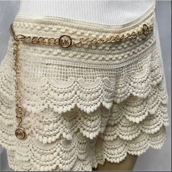 Michael Kors Accessories - Michael Kors Logo Chain Belt, Gold, L/XL